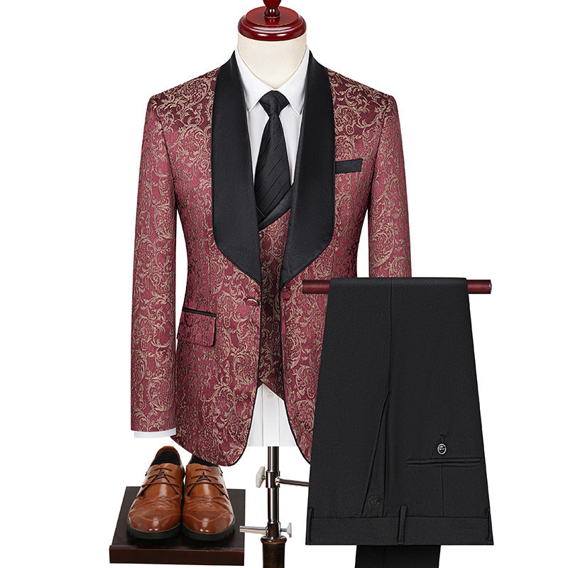 Men's Jacquard  Wedding/Business Suit