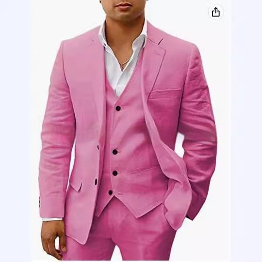 Casual Groom Wedding Banquet Suit