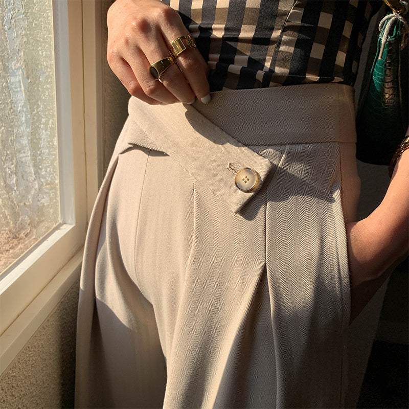 High-quality wide-leg pants