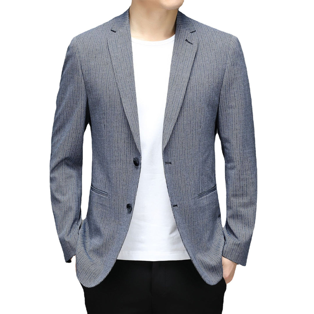 Korean Plaid Non Iron Casual Small Suit Coat Fashion Men's Wholesale