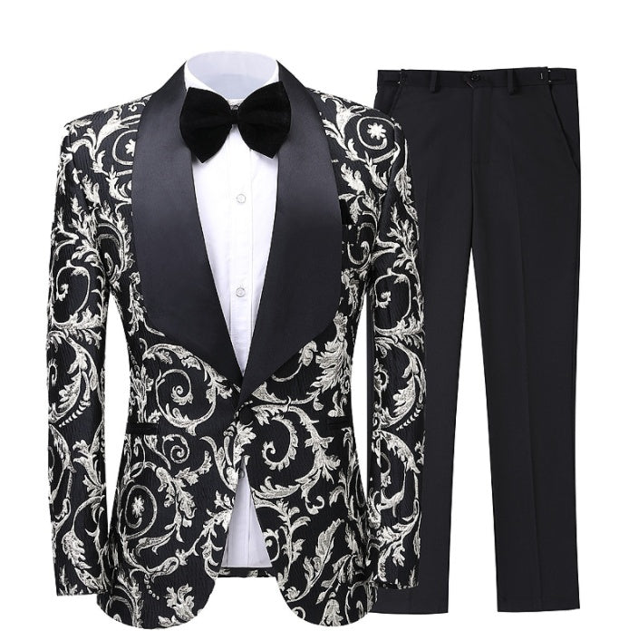 Mens Two-Piece Elegant Style Suit