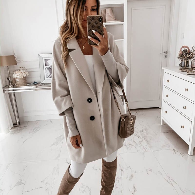 Women Warm Elegant Vintage Coat