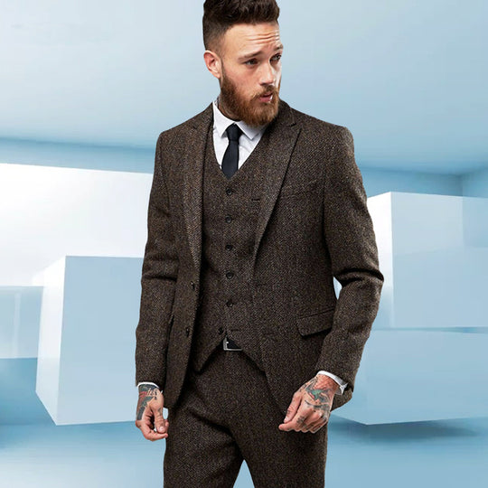 Mens Casual Three-Piece Suit