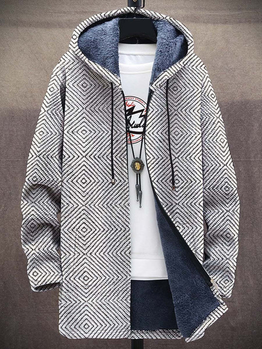 Men's Zipper Hooded Cardigan Cotton-padded Jacket