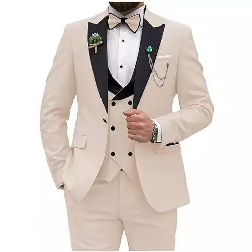 Men's Three-piece Slim Fit Formal Suit