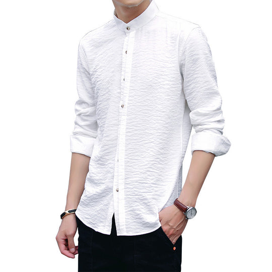 Casual stand-up collar wear all-match shirt