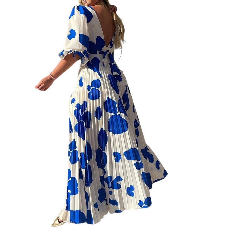 Women's Fashion Elegant Printed Dress