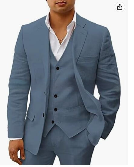 Casual Groom Wedding Banquet Suit