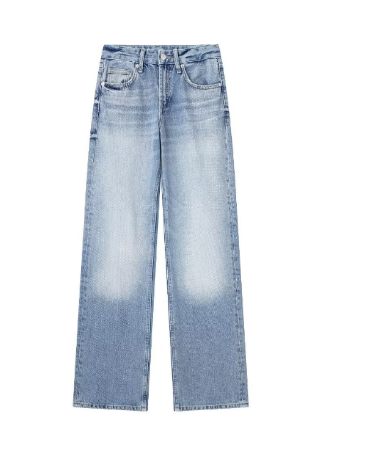 Straight Denim Pants - High Fitted Fashion