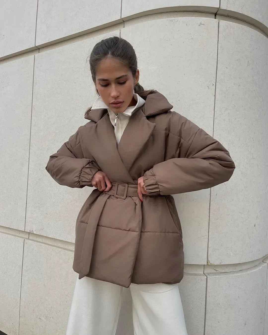 Dulcian - Puffer Jacket - With Belt