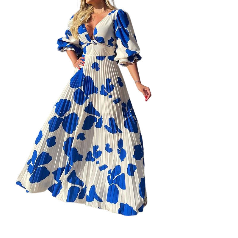 Women's Fashion Elegant Printed Dress