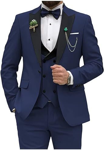 Men's Three-piece Slim Fit Formal Suit