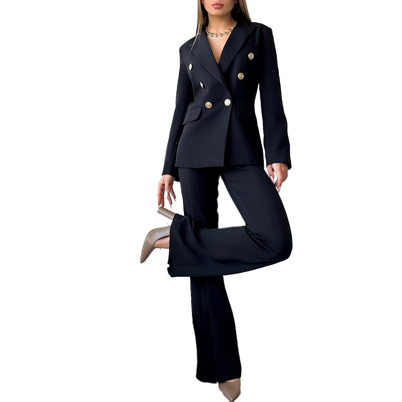 Niche Design Bell-Bottom Pants Business Suit