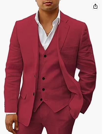 Casual Groom Wedding Banquet Suit