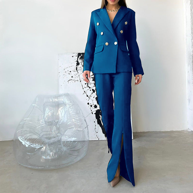 Niche Design Bell-Bottom Pants Business Suit