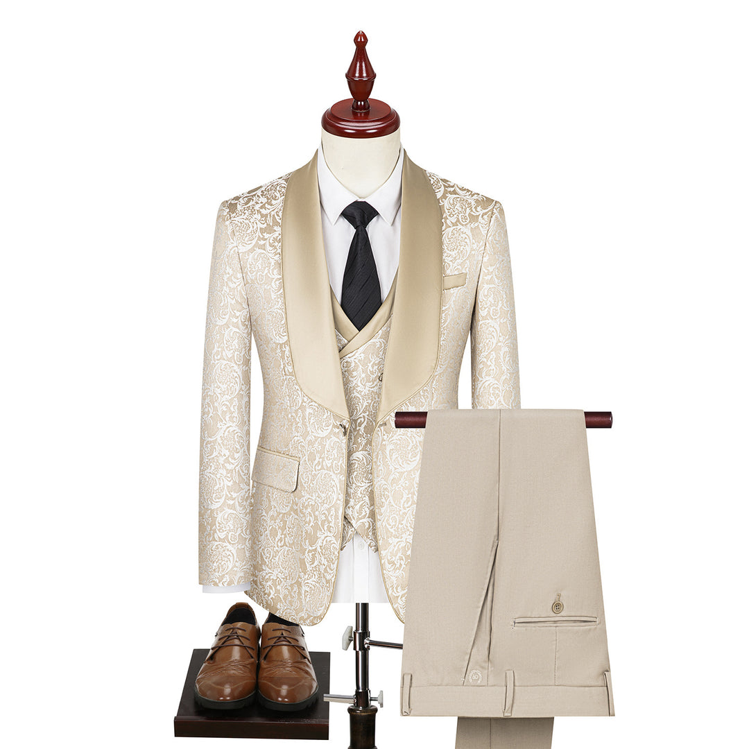 Men's Jacquard  Wedding/Business Suit