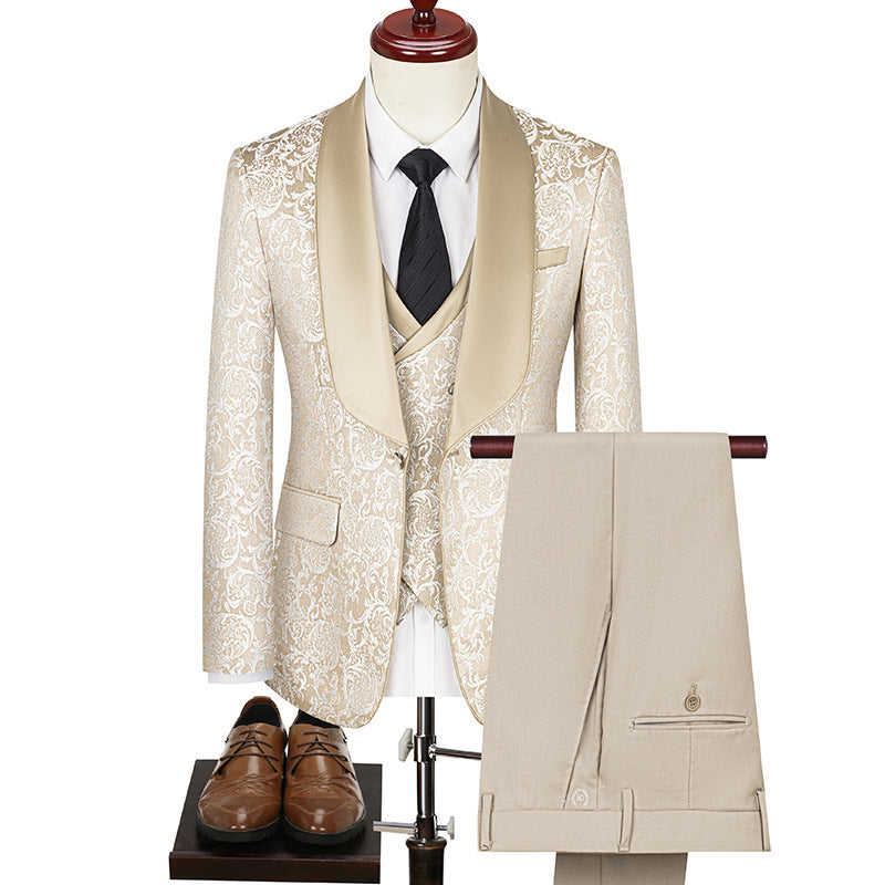 Men's Jacquard  Wedding/Business Suit