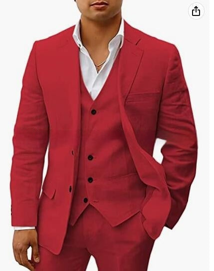 Casual Groom Wedding Banquet Suit