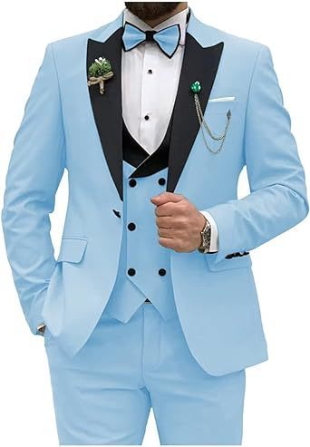 Men's Three-piece Slim Fit Formal Suit