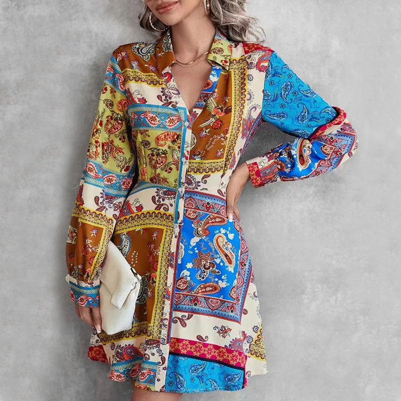 Women's Printed Fashionable Elegant Dress