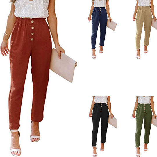 Women's Casual Loose And Comfortable Elastic Pants